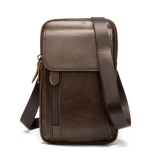 

2020 quality high messenger the male leather telephone bags little breast bag of men belt to man njev
