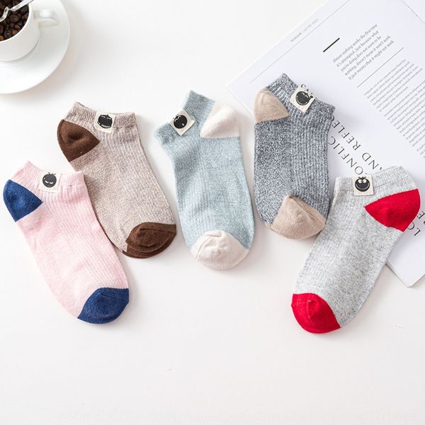 

nan jiren antarctica new women's invisible boat boat cotton sockscloth label cotton socks socks bags rmzjq, Black