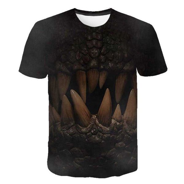 

new jurassic park jurassic world boy girl cool 3d print shirts oversized oversized horror men clothing