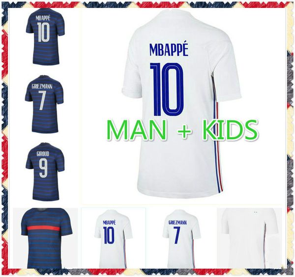 

mbappe griezmann pogba jerseys 2020 2021 anniversary giroud kante soccer jersey football shirts training wear man kids kit maillot de foot, Black;yellow