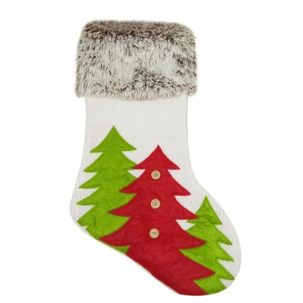 

christmas decorations large stocking santa claus sock gift holder tree decoration year bags candy bags1