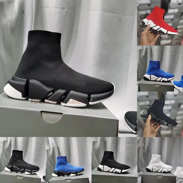 

2021 utility speed boot trainer triple s paris sock shoes tripler black white gym red knit men trainers man women running shoes