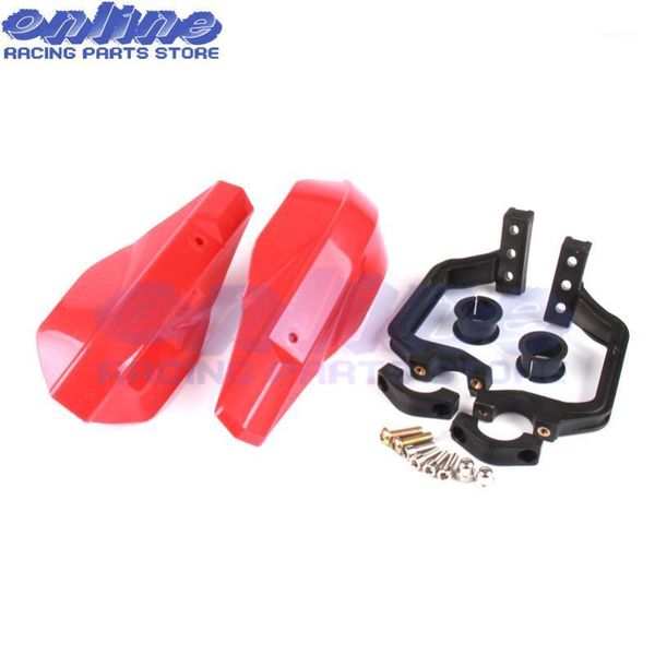 

parts red plastic handle bar brush hand guards handguard protector protection racing pit bike street motorcycle motocross1