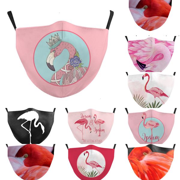 

factoryfactoyfashion 3d swan partten digital printing washable protective anti-dust polyester face mask for 1 nfgzm