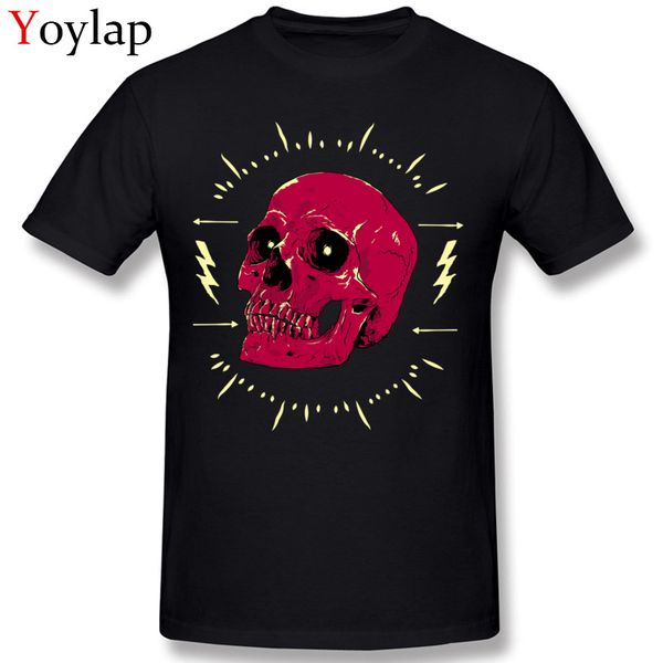 

sport rock roll skull men t-shirt cotton & tees short sleeve round collar slim fit summer/fall cool clothes unfading fabric
