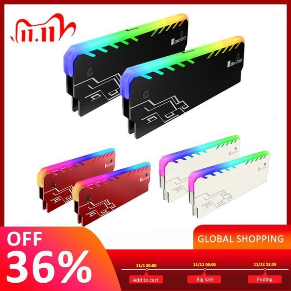 

jonsbo ram heatsink rgb 256 color radiator ddr ddr3 ddr4 memory cooling heat spreader cooler radiator for deskpc computer1