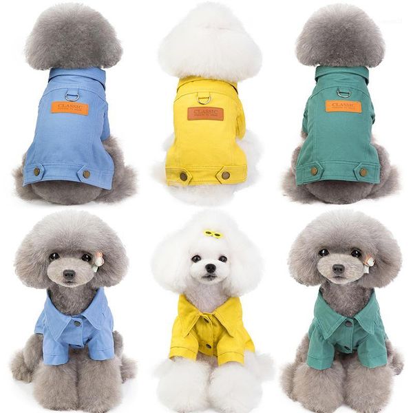 

dog apparel winter jacket denim pet clothes pets coat cave cowboy puppy for jeans casual style 351