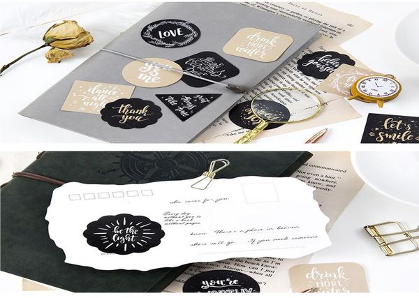 

креативное английское благословение декоративные наклейки клейки наклейки diy украшения ремесла скрапбукинг наклейки подарочные кантуры твор