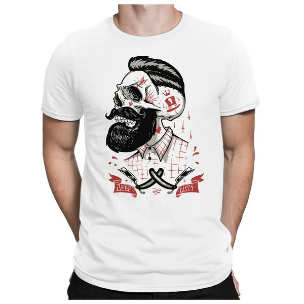 

deep cuts mens fun t-shirt-hipster skull barber beard death-papayana fashion tee shirt sport hooded sweatshirt hoodie