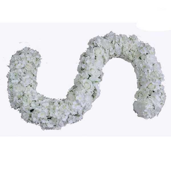 

spr rose arch row flowers 2m/piece wedding decoration flower arrangement backdrop table centerpiece flore1