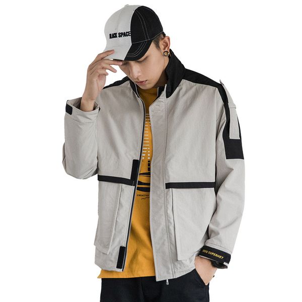 

2021 the new with hood winter male thick warm woolen coat j2my, Black;brown