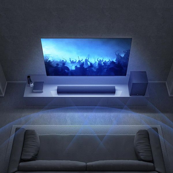 

soundbar tv bluetooth speaker subwoofer cinema 100w touch home theater 2.1channel 5 sound optical aux fiber
