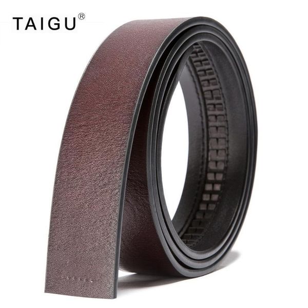

genuine cow leather belts men without buckles 105cm125cm length ing, Black;brown
