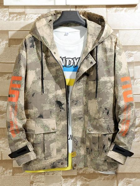 

pray jacket tactical militar oversize plus american camo retro street wear hip hop jackets students clothes elling gg50jk1, Black;brown