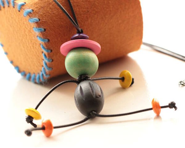 

pretty necklace woody rope puppet necklaces & pendants for women sweater girl new fashion jewelry statement necklace, Silver