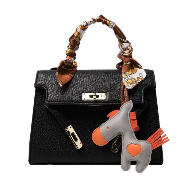 

women 2020 new fashion shoulder bag silk horse crossbody bag female leisure hasp small flap square handbag clutch purse
