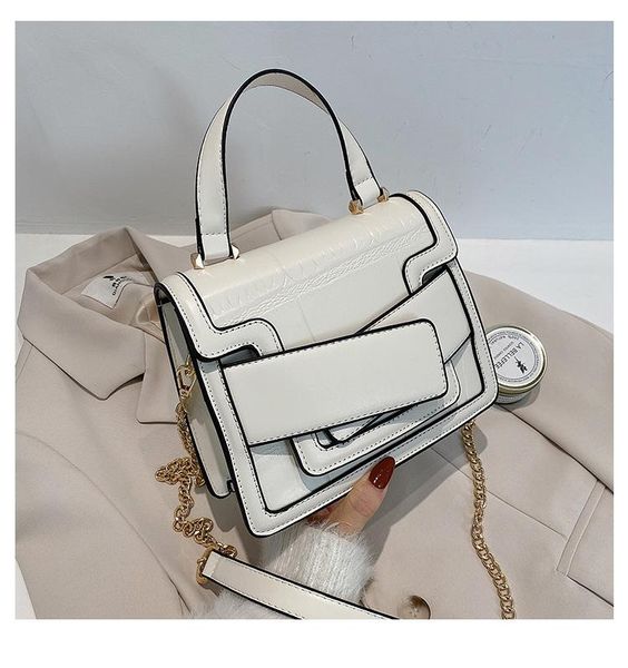 

cross body luxury texture women's bag 2021 trend line small handbag personality fashion all-match brand single shoulder messenger