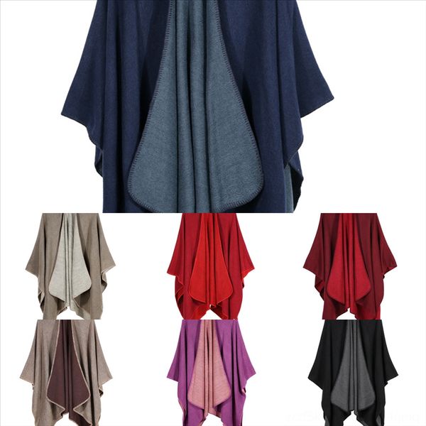 

oya luxury cashmere designer scarf solid color pashmina shl women classic fashion ladies winter scarves shawl for fringe high quality, Black