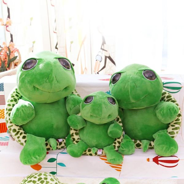 

cute big eyes tortoise plush doll pillow cushion stuffed animal toy lovely soft cotton small sea turtles kids gifts