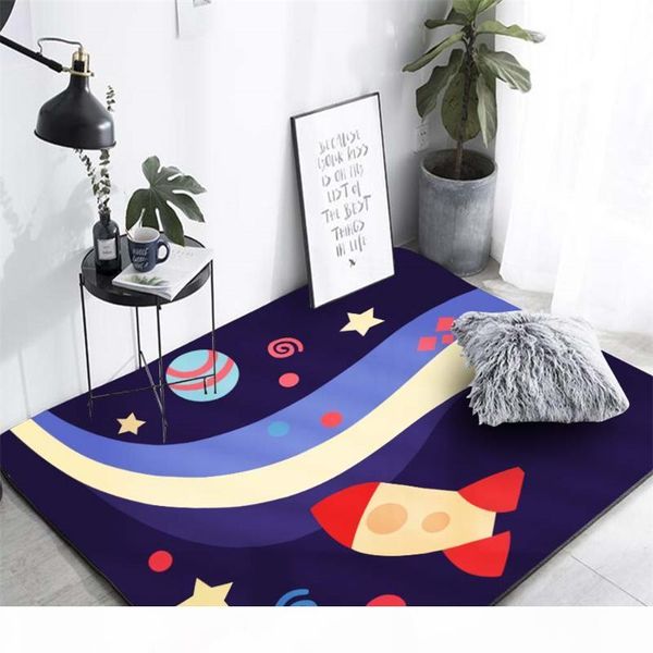 

cartoon steamship rocket rug carpets boys room decor play mat sofa bedside area rugs soft living room carpet