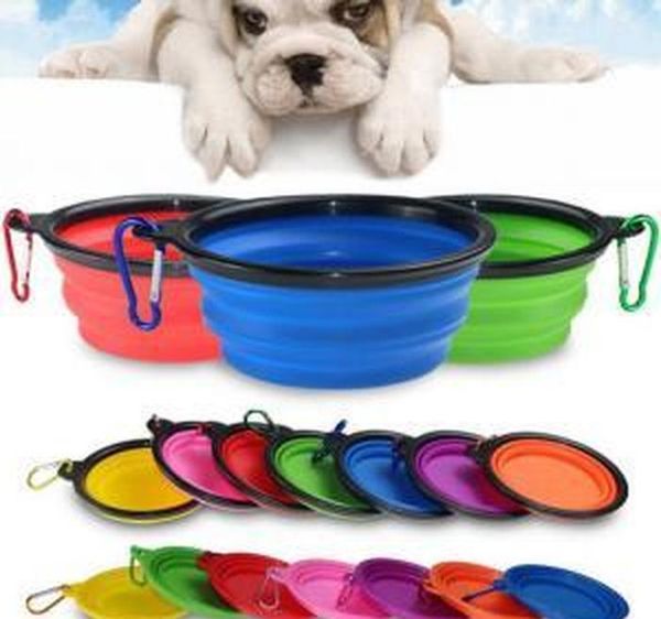 

collapsible pet feeding bowl travel dog cat foldable pop up compact travel sile dish feeder food container food c jlliiv mxyard