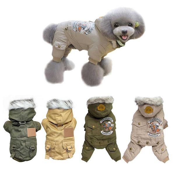 

dog apparel fashion clothes for small medium dogs winter warm puppy pet coat jacket hooded chihuahua jumpsuits clothing