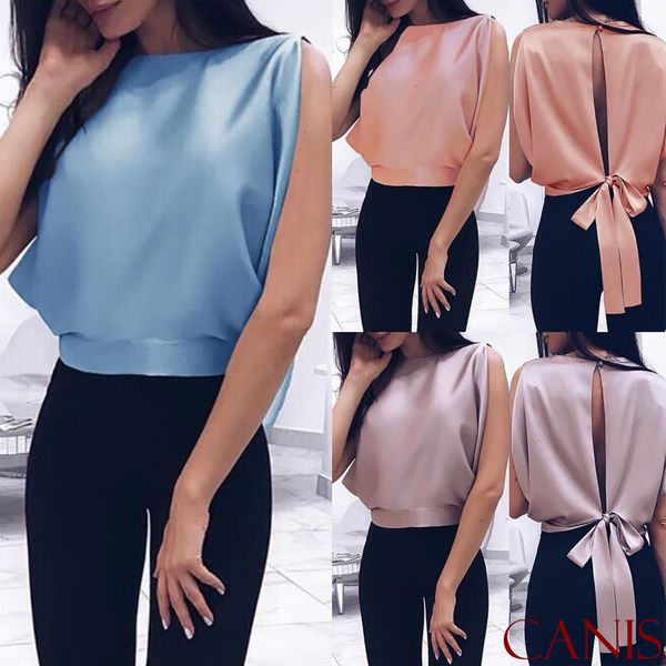 

women blouse woman clothing women casual blouse backless female korean solid ladies blusas shirt white blouses slim fit 2020