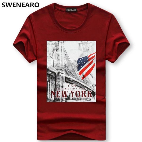 

swenearo summer men's usa flag print t shirts casual brand breathable short sleeve cotton tees male size 5xl jlltky ly_bags