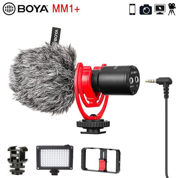 

boya mm1+ vlog video record microphone wireless super-cardioid condenser for android dslr smartphone osmo pocket youtube1