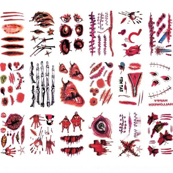 

5sh7r татуировка моделирования поддельные шрам наклейка хэллоуин временные татуировки клей paperstickerscar наклейка поддельный клей раной б