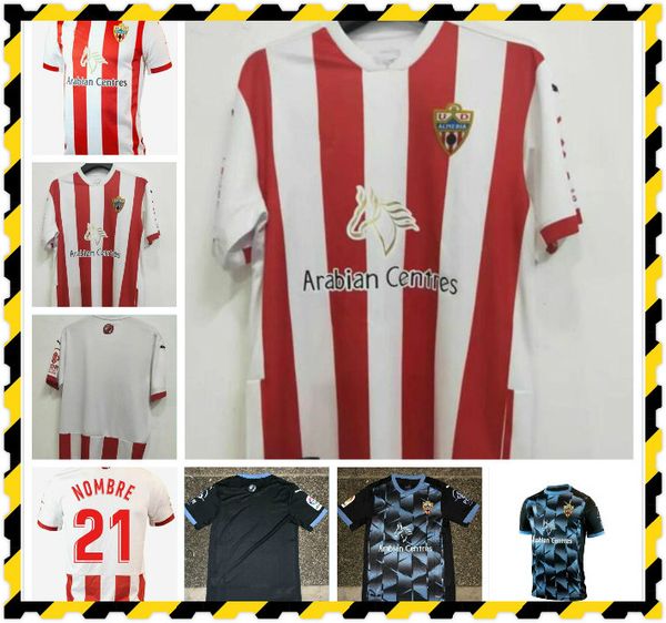 

2020 2021 ud almeria soccer jerseys home almeria nombre chema home away 20 21 football shirt s-2xl, Black;yellow