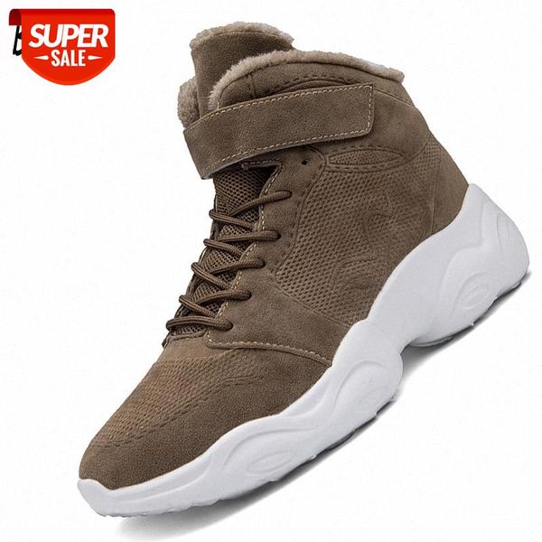 

fashion men's boots thick plush men snow boots non-slip wear-resistant sole men shoes outdoor winter zapatillas hombre #fd38