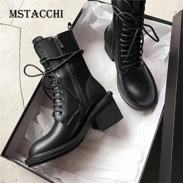 

mstacchi new riding boots women high heel shoes winter plus velvet shoes woman side zipper zapatos de mujer motorcycle boots, Black