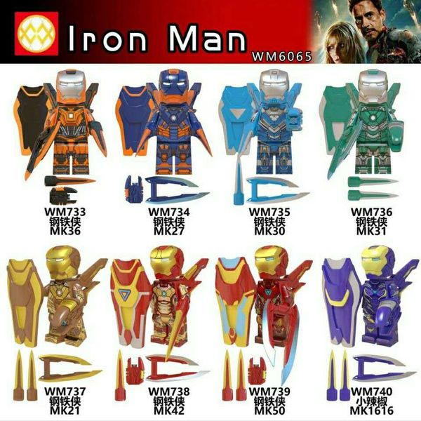 

avengers iron man mk50 little pepper assembled puzzle building block minifigure children's toy