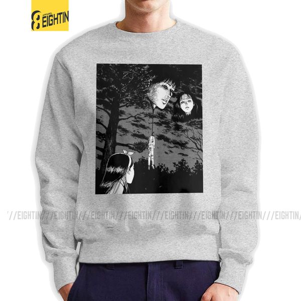 

junji ito anime creepy ga japan horror hoodies unique pure swea crewneck new arrival pullover apparel hooded sweatshirt hoodie men t shirt