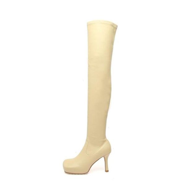 

boots [deat] 2021 irregular high heel square head solid pu leather single shoes women cool autumn winter fashion tide sg991, Black