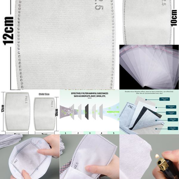 

pm2.5 5 dhl activated carbon layers mask filter replaceable cycling face mask filters for mjnh
