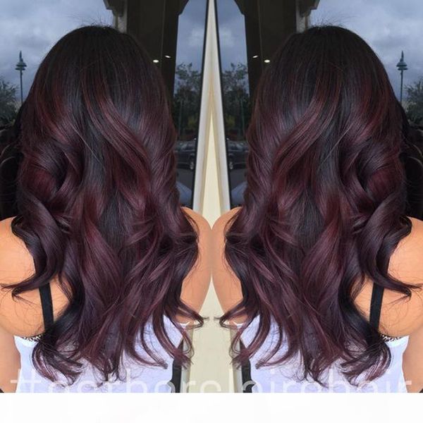 

wet wavy lace front wig peruvian human hair ombre 99j wig full lace long two tone human hair wigs 1bt99j with baby hair, Black;brown