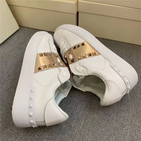 

2021 with box men women fashion designers shoes white leather blue belt designer sneakers ny0s0830 blu g62 trainers casual shoes, Black
