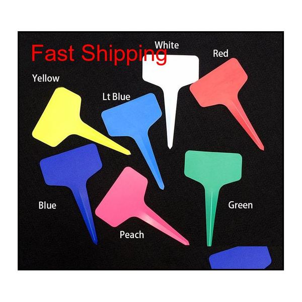 

100pcs / pack plastic garden plant labels nursery stake tags seeding pot marker garden ornamement qyldrc packing2010
