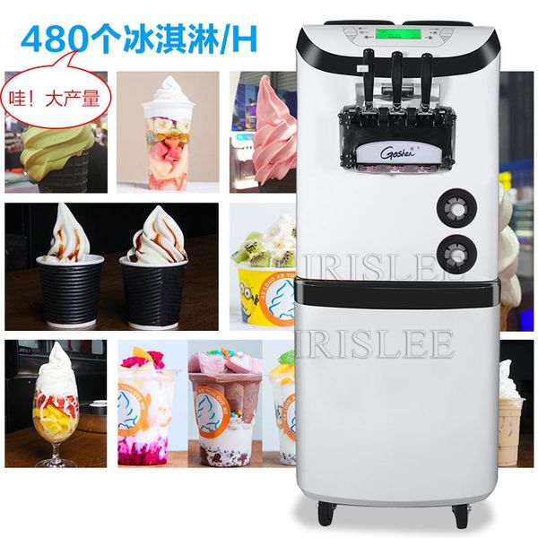 

commercial soft serve 3 flavor vending ice cream machine for sale
