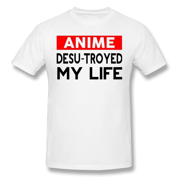 

sport anime desu-troyed my life t-shirt men basic tee shirt funny design one punch man adventure cartoons streetwear print homme top