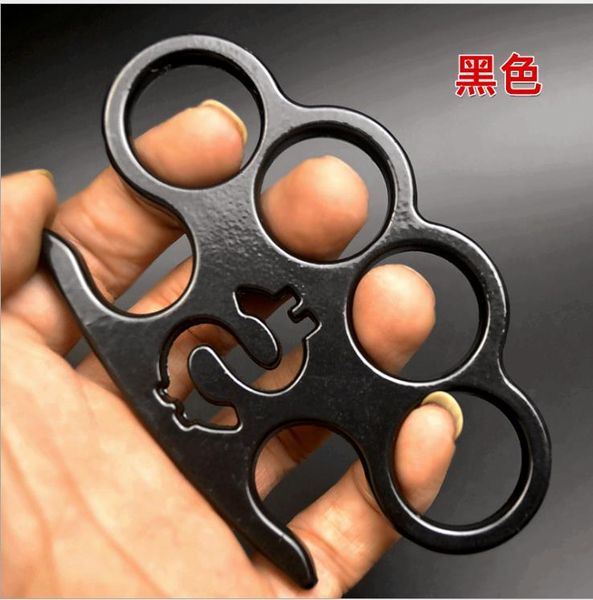 

oo two-legged snake alloy steel finger tiger four-finger fist self-defense weapon ring hand clasp hand support self-defense equipment0305
