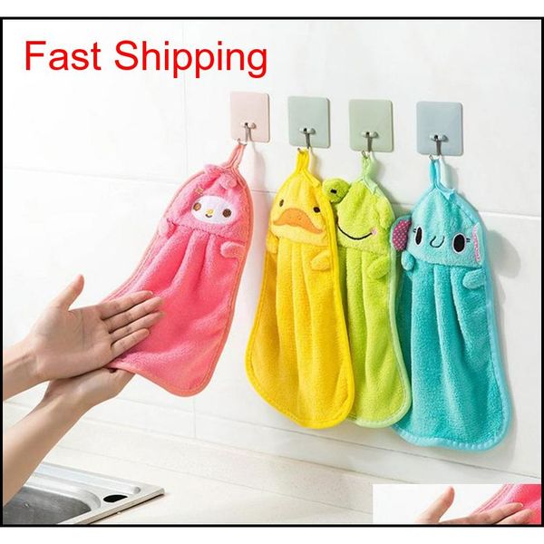 

kitchen dishcloth hand towel hanging kitchen bathroom cartoon cute coral fleece cotton dish cloth c qylglx dh_seller2010