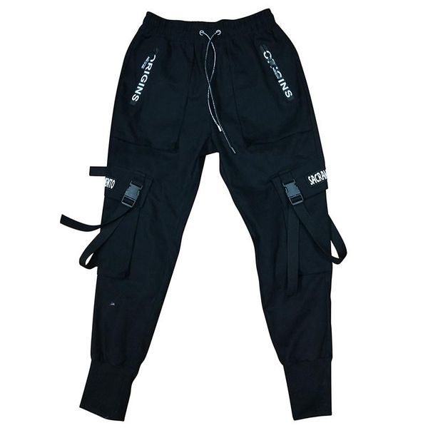 

zhuzunzhe 2021 men new spring hip hop pants club singer stage costume trousers ribbons streetwear joggers sweatpants hombre, Black