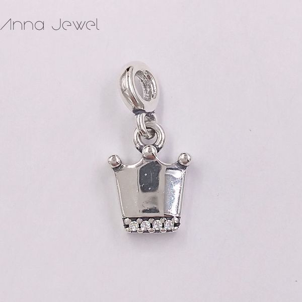 Pandora Me Link Serisi Crown Dangle Charm Jewelry 925 Gümüş Kadınlar Kötü Pandora Bilezik Boncukları Logo Ale Hediye 798377cz