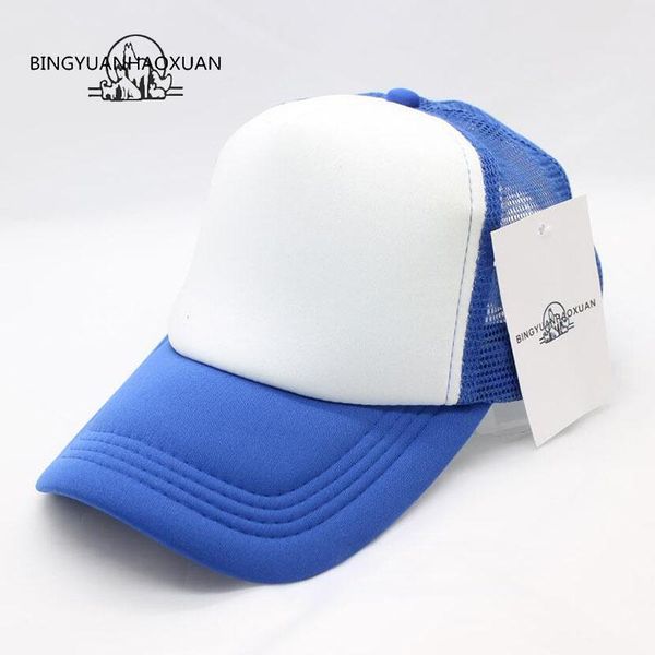 

ball caps bingyuanhaoxuan2021 custom trucker mesh baseball men and women advertise tourism snapback hats casquette, Blue;gray