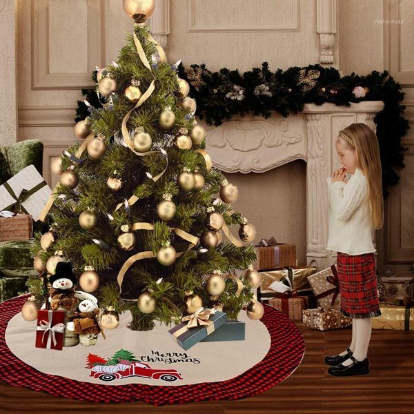 

christmas decorations linen tree skirt carpet year xmas decoration ornaments home party festive supplies1