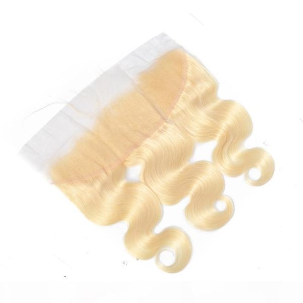 

indian virgin hair lace frontal 13x4 lace size ear to ear body wave blonde 613# color body wave 100% human hair 13 by 4 frontals, Black;brown