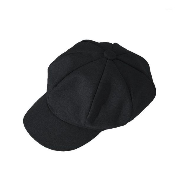 

new arrival retro woolen retro solid color simple british style beret1, Blue;gray